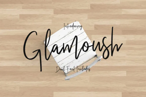 Glamoush Font Glamoush Font Poster 1