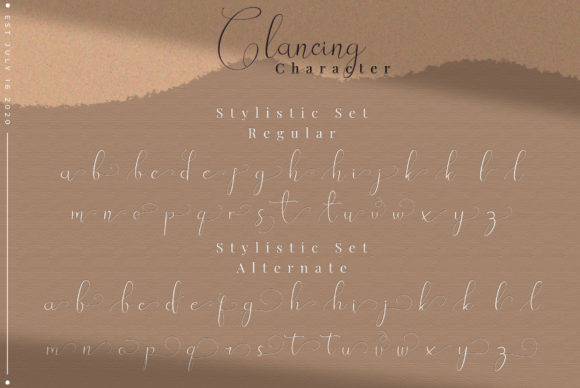 Glancing Font Poster 15