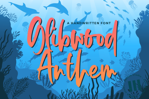 Glibwood Anthem Font Poster 1