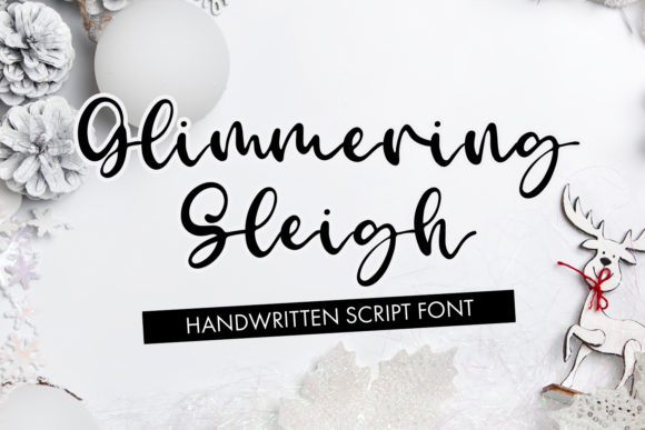 Glimmering Sleigh Font Poster 1