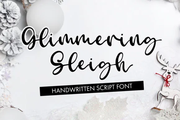 Glimmering Sleigh Font Glimmering Sleigh Font Poster 1