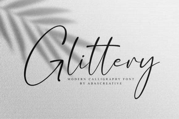 Glittery Font Glittery Font Poster 1