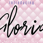 Gloria Font Poster 1