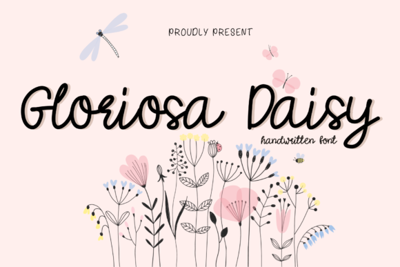 Gloriosa Daisy Font Poster 1