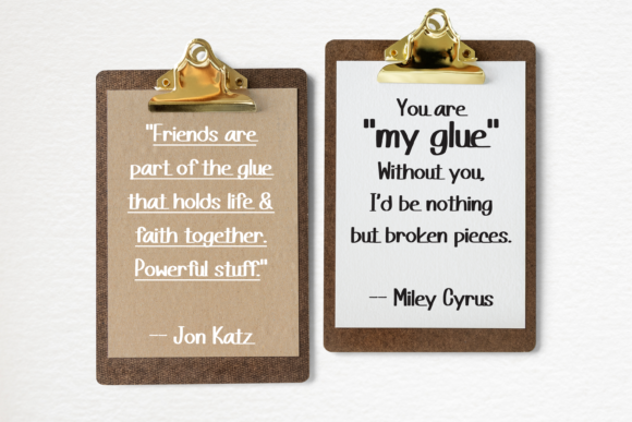 Glue Stick Font Poster 3