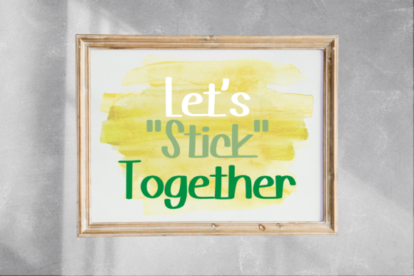 Glue Stick Font Poster 5