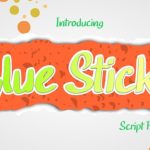 Glue Stick Font Poster 1