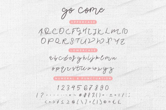 Go Come Font Poster 5