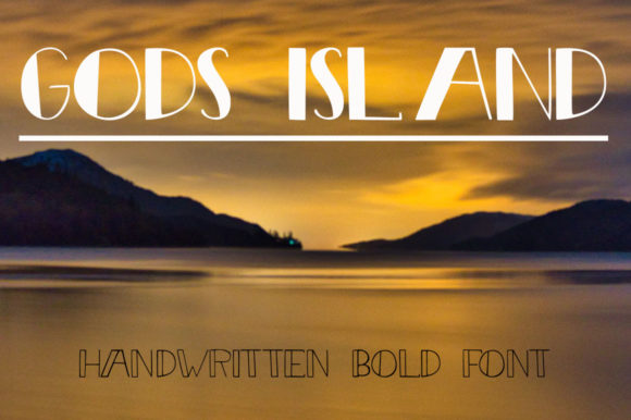 Gods Island Font Poster 1