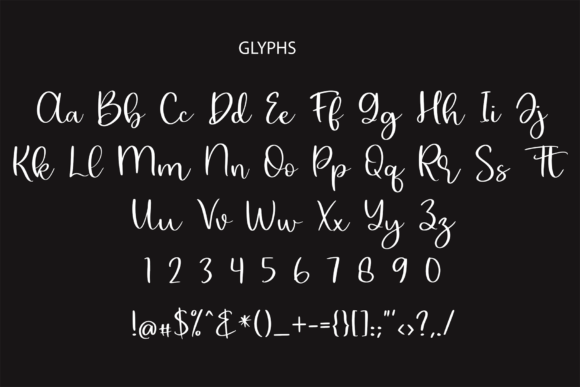 Gold Fill Font Poster 2