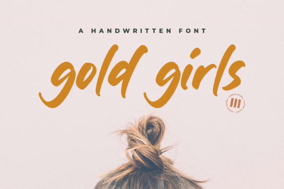 Gold Girls Font Poster 1