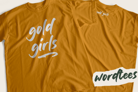 Gold Girls Font Poster 8