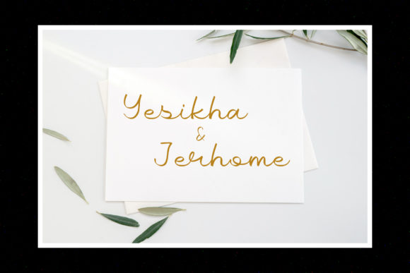 Gold Ribbon Font Poster 7