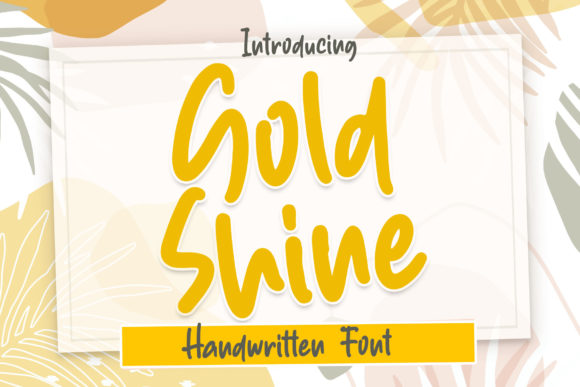Gold Shine Font Poster 1