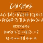 Gold Splash Font Poster 3