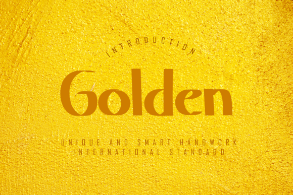 Golden Font Poster 1