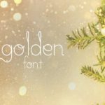 Golden Font Poster 1