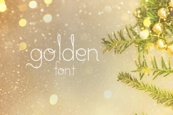 Golden Font Poster 1