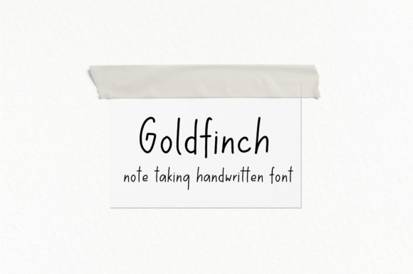 Goldfinch Font Poster 1