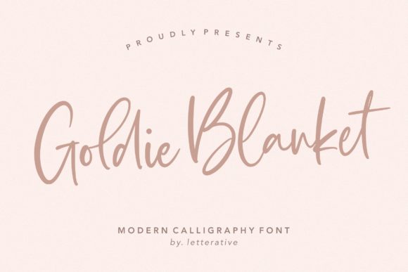 Goldie Blanket Font Poster 1