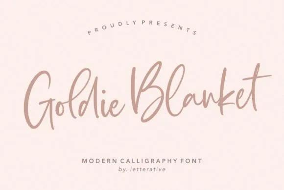Goldie Blanket Font Goldie Blanket Font Poster 1