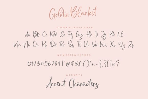 Goldie Blanket Font Poster 6