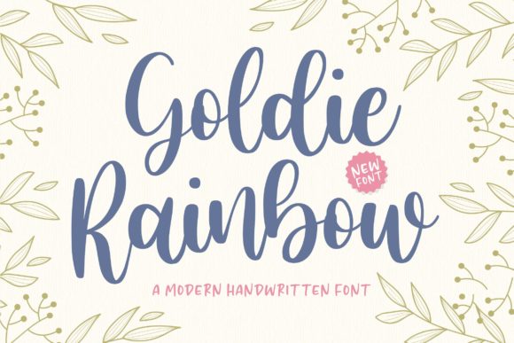 Goldie Rainbow Font Poster 1