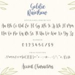 Goldie Rainbow Font Poster 6