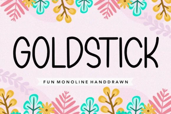 Goldstick Font Goldstick Font Poster 1