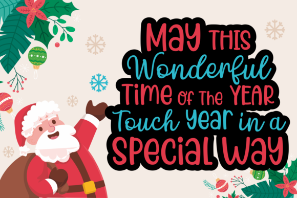 Good Morning Christmas Font Poster 2
