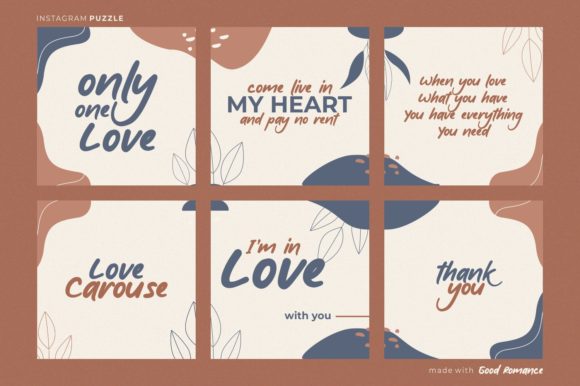 Good Romance Font Poster 8