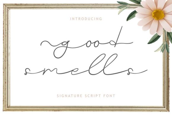 Good Smells Font Poster 1