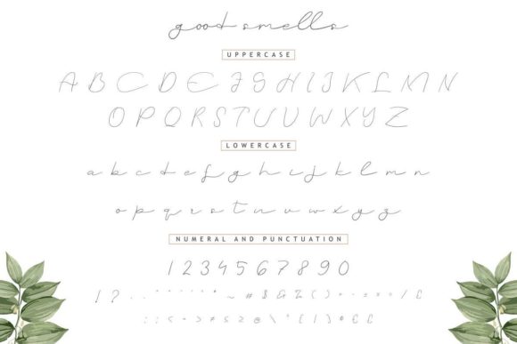 Good Smells Font Poster 5