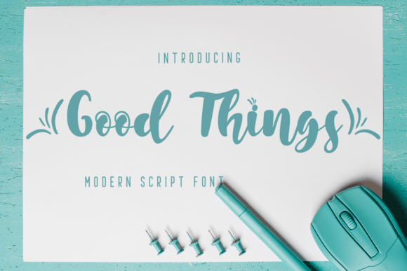 Good Things Font Poster 1