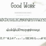 Good Work Font Poster 5