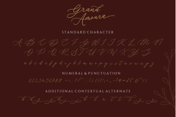 Grand Amoura Font Poster 10