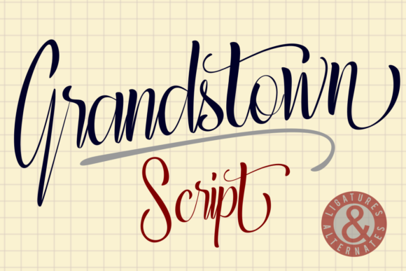 Grandstown Script Font Poster 1