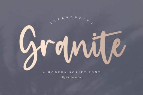 Granite Font Poster 1