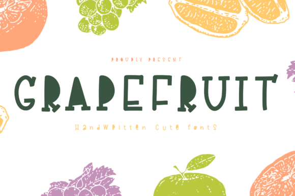 Grapefruit Font Poster 1