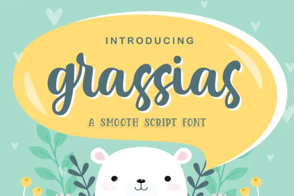 Grassias Font Grassias Font Poster 1