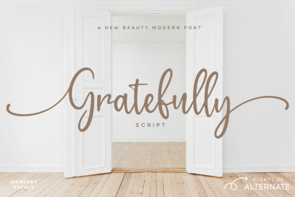 Gratefully Font Poster 1