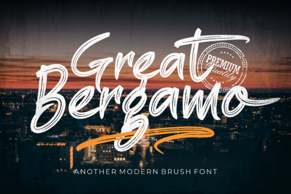 Great Bergamo Font Poster 1