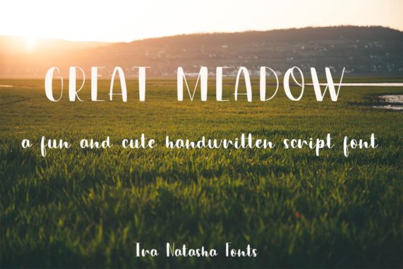 Great Meadow Font Poster 1