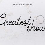 Greatest Show Font Poster 1