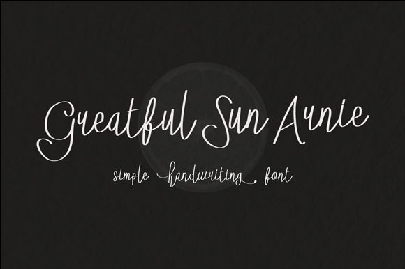 Greatful Sun Arnie Font