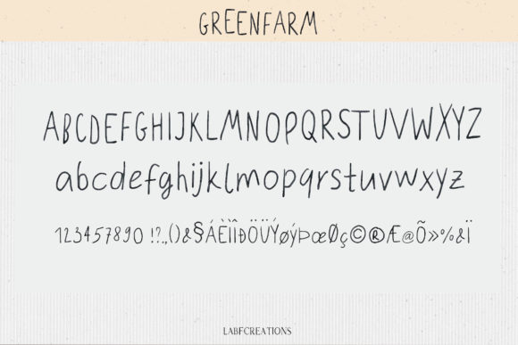 Green Farm Font Poster 9