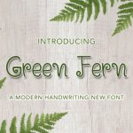 Green Fern Font Poster 1