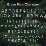 Green Fern Font Poster 5