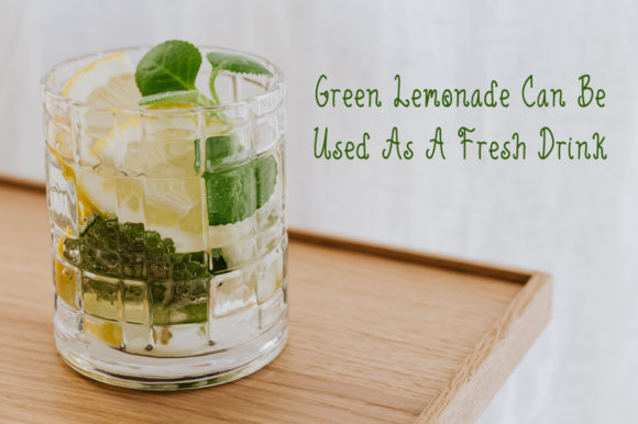 Green Lemonade Font Poster 3