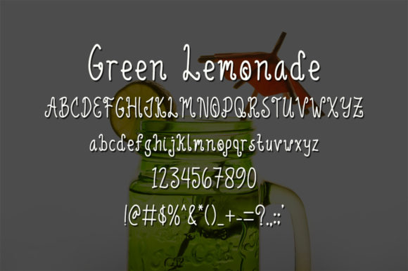 Green Lemonade Font Poster 4